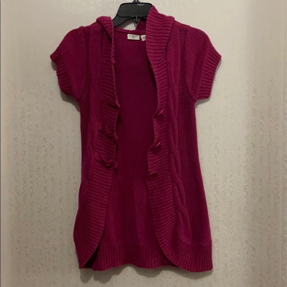 Short sleeve cardigan
